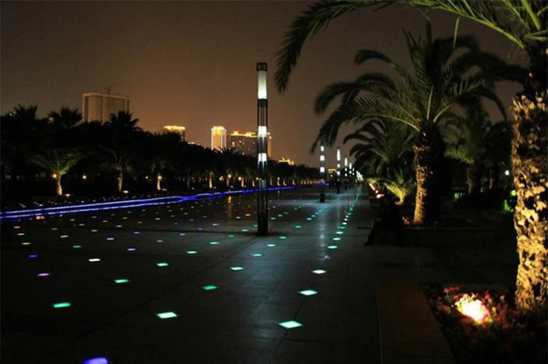 Проекты освещения городов и курортов Вьетнама -Квадратные наземные светильники